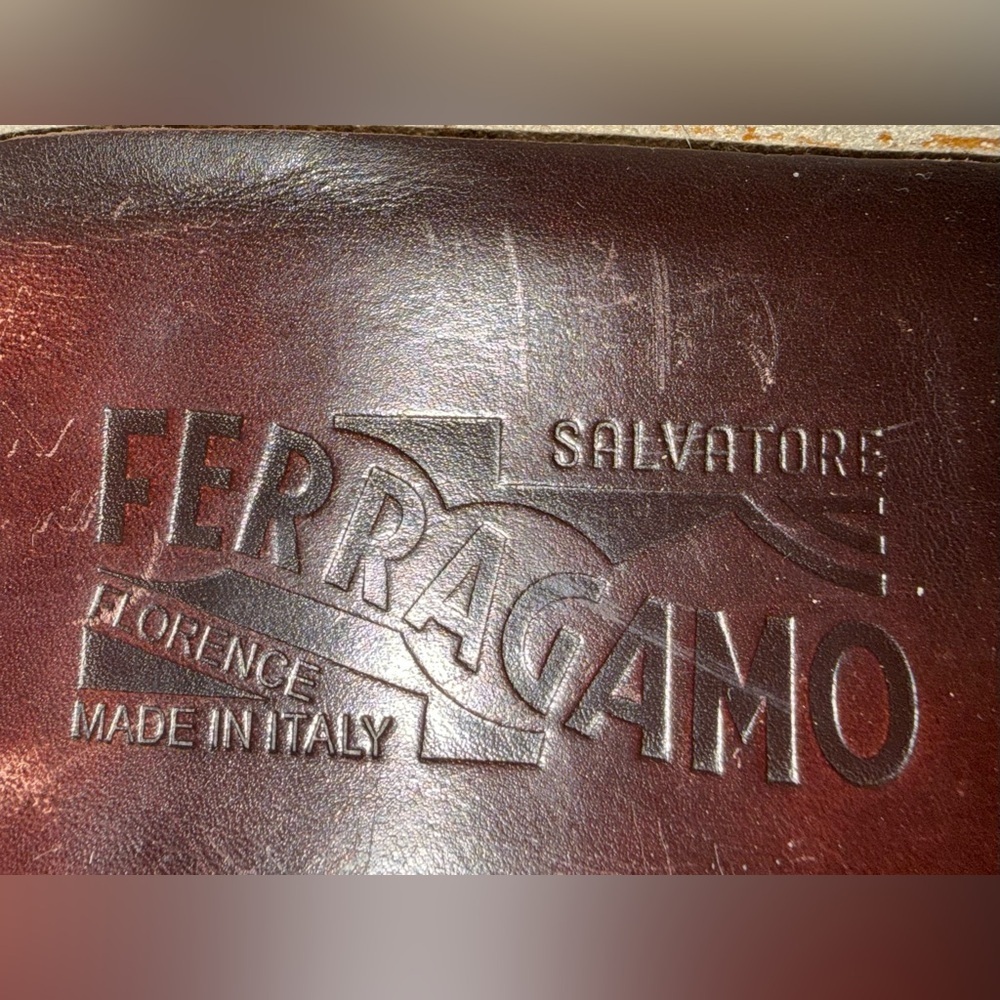 Salvatore Ferragamo Brown Penny Loafers NWOT Super Prime Sole 10.5D 🇮🇹 Made - Picture 4 of 11